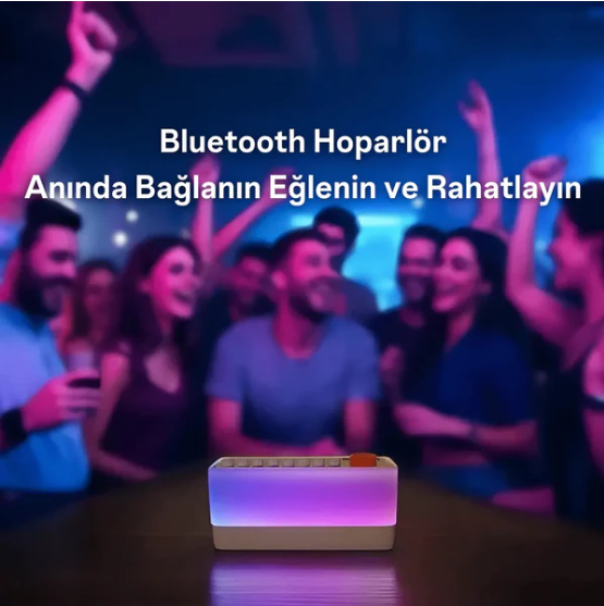 8 Doğa Sesli Beyaz Gürültü Uyku Sesi Makinesi,7 Renk Gece Işıkları