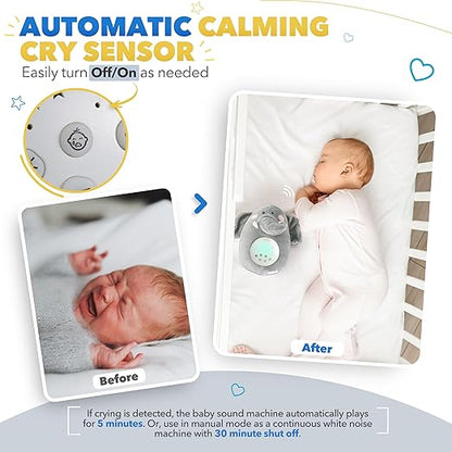 Müzik Kutusu Bebek Çığlık Aktif Sensör Beyaz Gürültü Oyuncak Uyku Yardımı Bebek Gece Işığı-Benzersiz